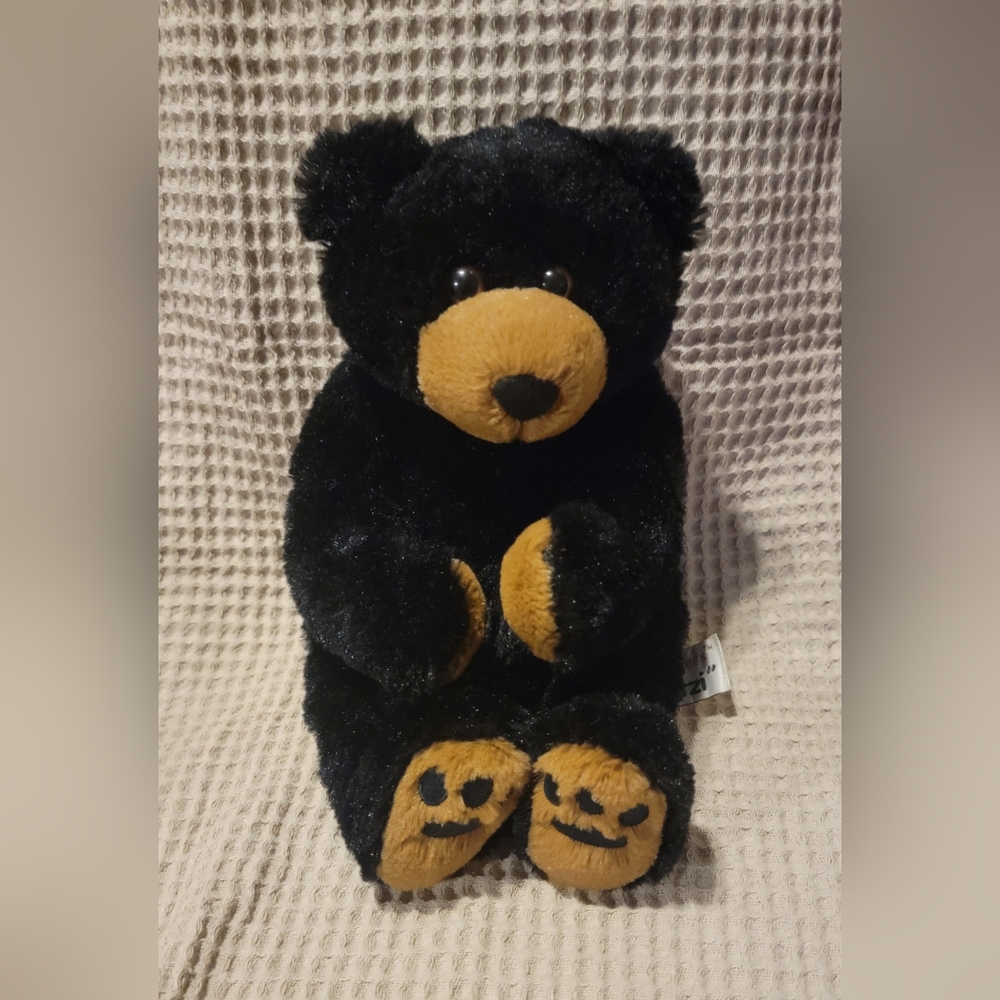 Stuffed Animal House Cuddle Critters "Schatzi"  Baby Black Bear 12" inch Plush